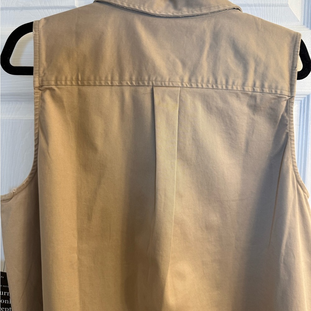 Tuckernuck Sleeveless Polo Tunic in Taupe - Picture 5 of 5
